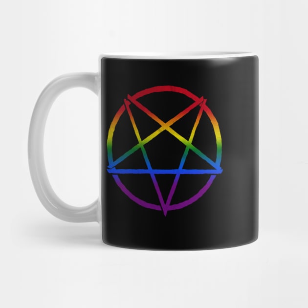 Rainbow Satanic Pentagram | Satanic Pride by WearSatan